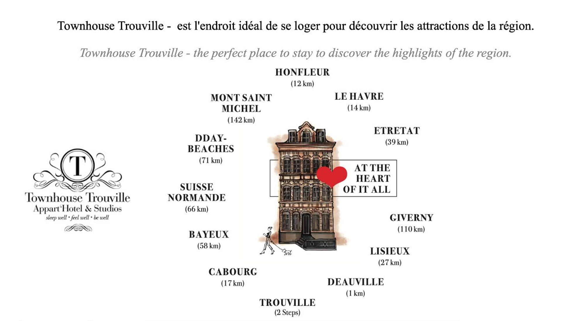Townhouse Trouville - Appart'Hotel & Studios Exterior foto